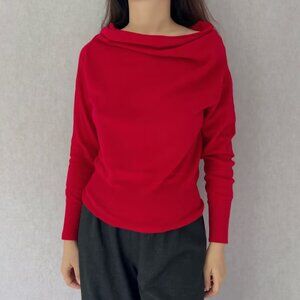 Ruti Lean On My Shoulder Eco Sweater - Red